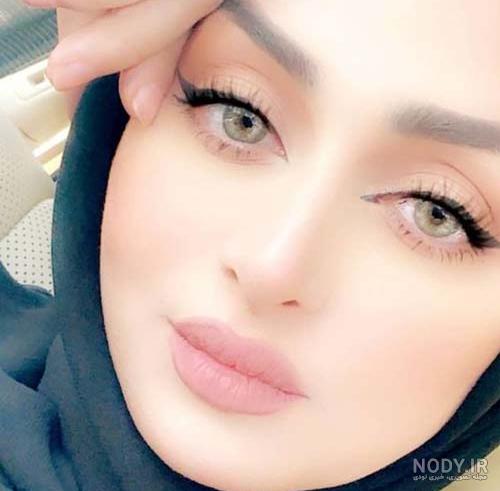 عکس دختر چشم عسلی با حجاب