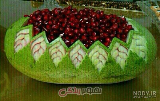 تزیین هندوانه ساده و شیک