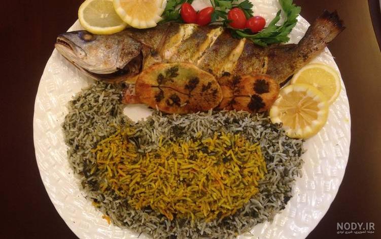 عکس غذا پلو ماهی