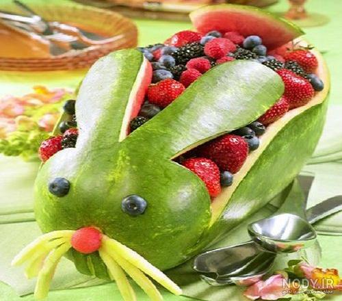 عکس هندوانه شب یلدا تزیین