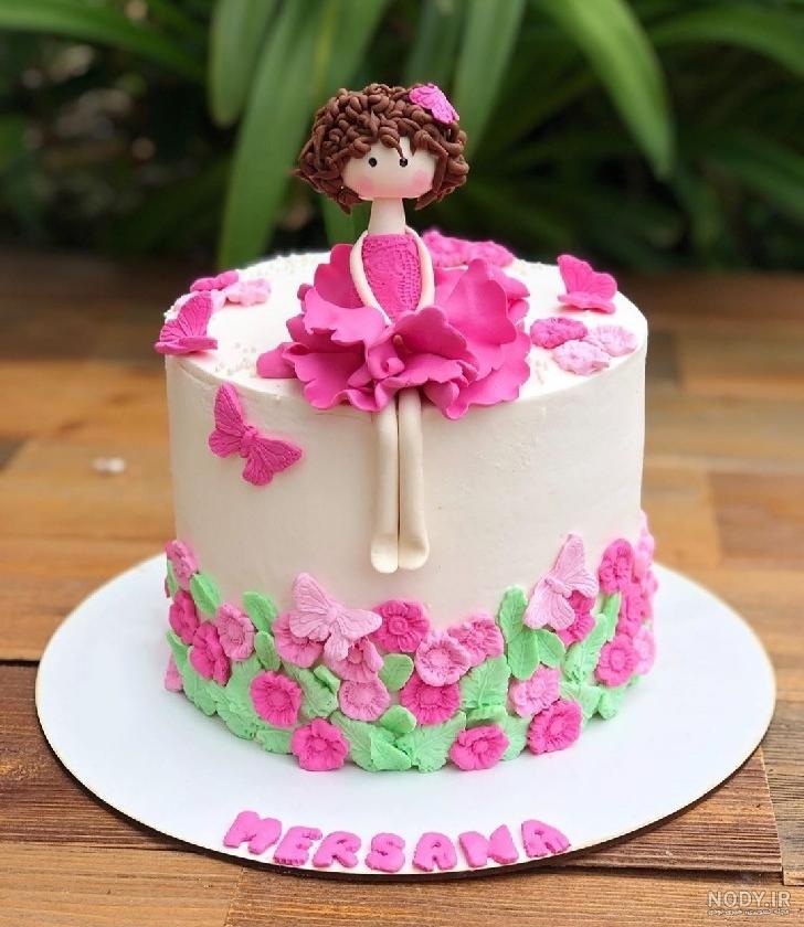 کیک تولد دخترانه جوان 2018