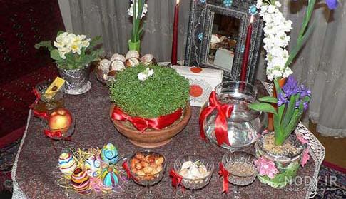 عکس از سفره هفت سین خانگی عکس از سفره هفت سین خانگی