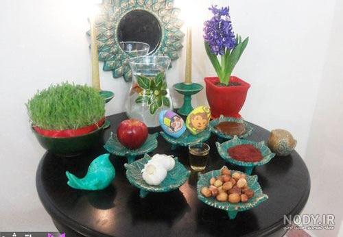 عکس سفره هفت سین خانگی عکس سفره هفت سین خانگی