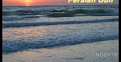 عکس غروب دریا خلیج فارس