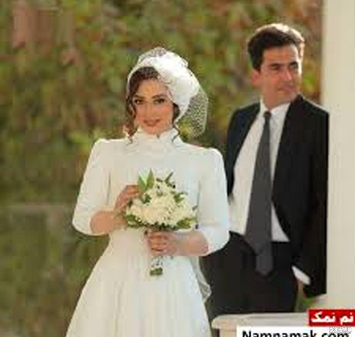 عکس سارا و نیکا با لباس عروس