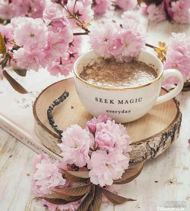 عکس دختر از پشت در بهار