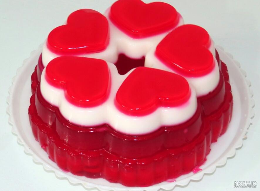 ژله حبابدار قلبی ژله حبابدار قلبی