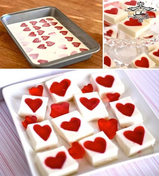 ژله قلبی چند رنگ ژله قلبی چند رنگ