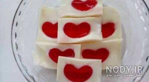 ژله ولنتاین قلبی ژله ولنتاین قلبی