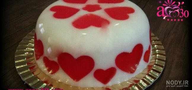 ژله ولنتاین قلبی ژله ولنتاین قلبی