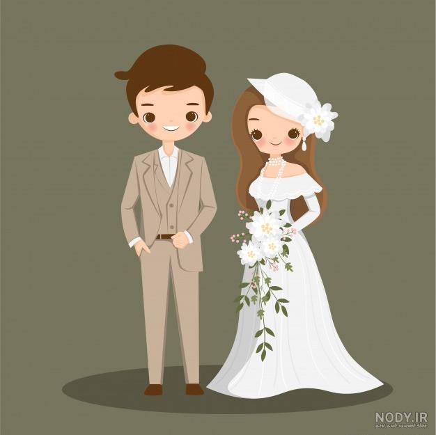 عکس عروسی کارتونی