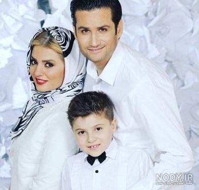 عکس سلنا امینی و همسرش و فرزندش