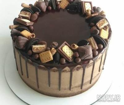 عکس کیک تولد شکلاتی شیک