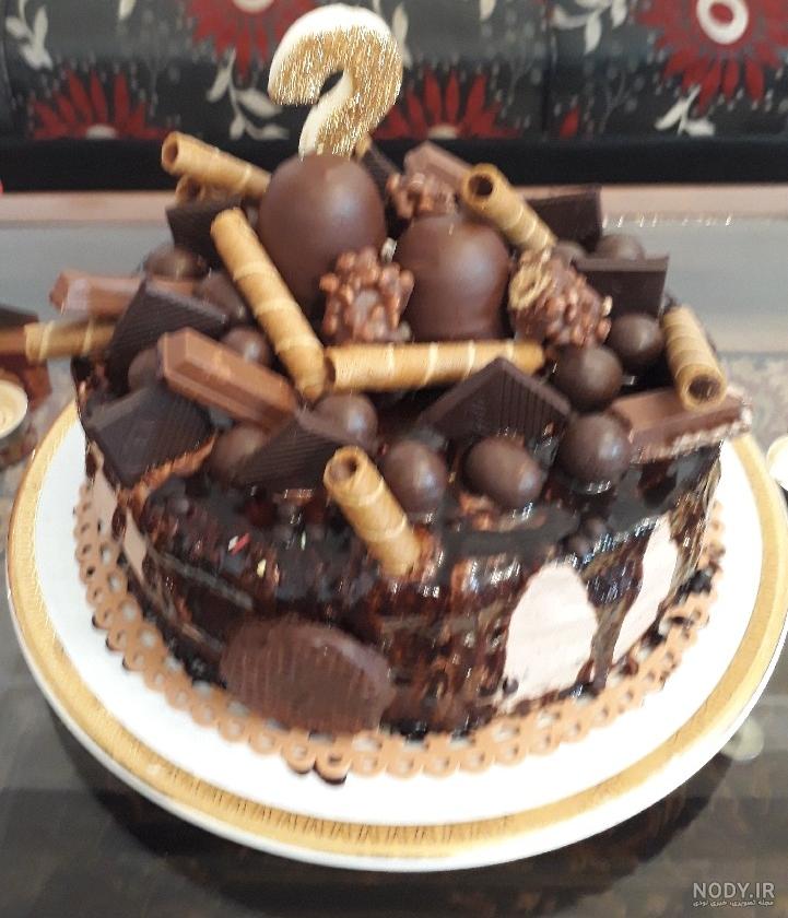عکس کیک تولد شکلاتی پسرانه