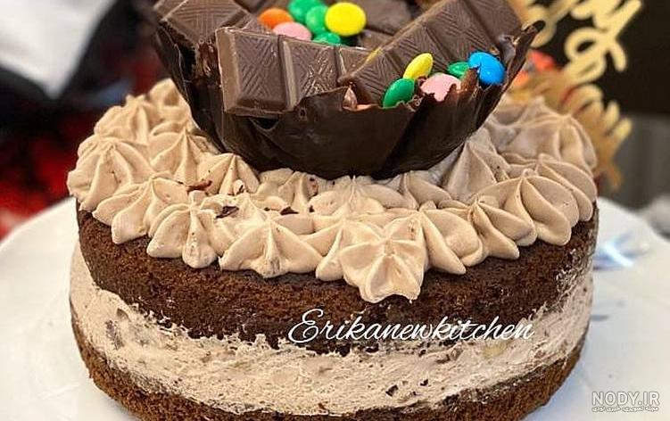 کیک تولد دخترانه شکلاتی شیک