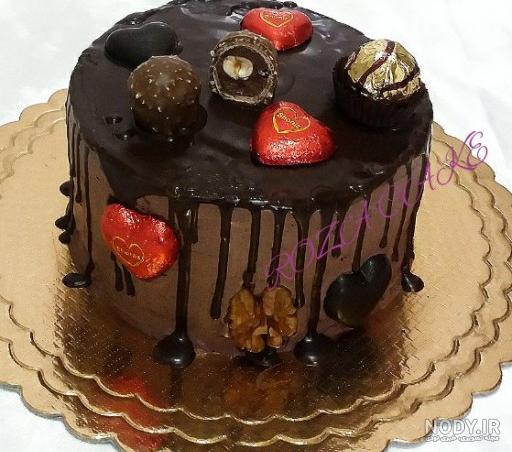 کیک تولد شکلاتی لاکچری