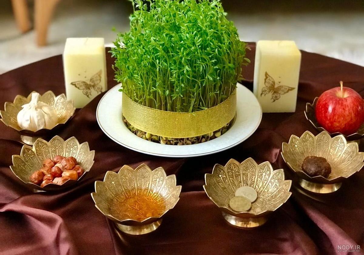 تزیین سفره هفت سین ساده تزیین سفره هفت سین ساده