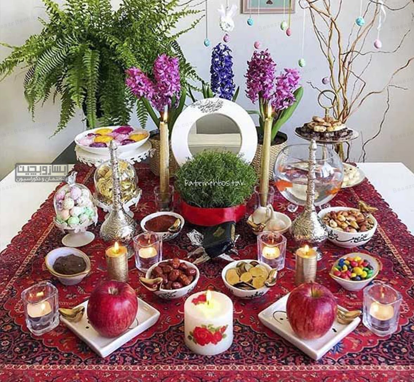 تزیین سفره هفت سین ساده تزیین سفره هفت سین ساده