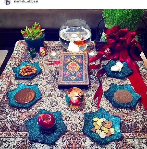 عکس سفره هفت سین ساده