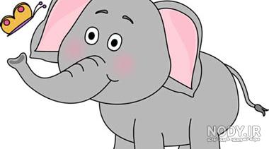 عکس فیل کارتونی بامزه