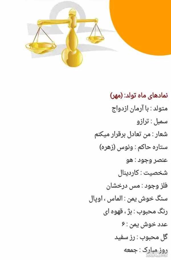 عکس نوشته ماه های تولد