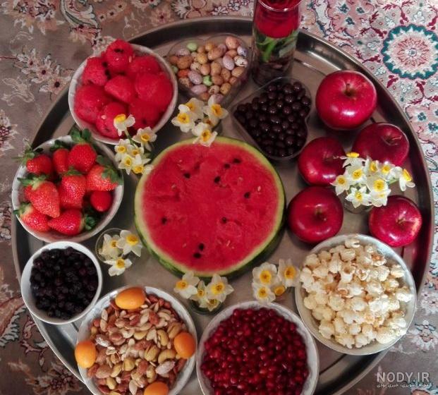 سفره شب یلدا برای عروس سفره شب یلدا برای عروس