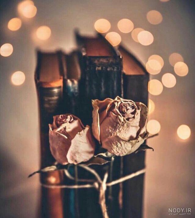 عکس گل نوشته دار