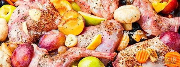 غذای مدرن با گوشت خورشتی غذای مدرن با گوشت خورشتی