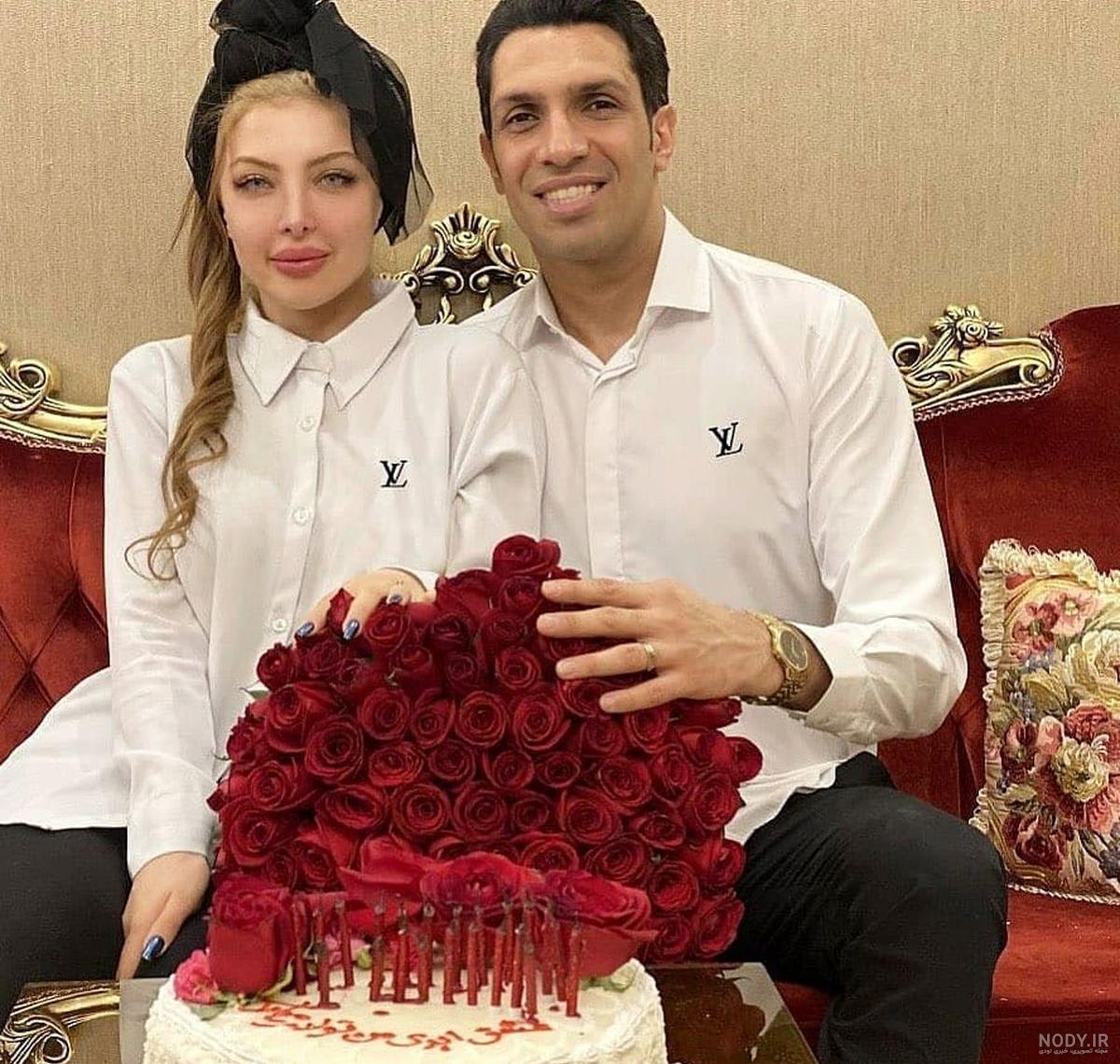 کیک تولد همسرم تولدت مبارک