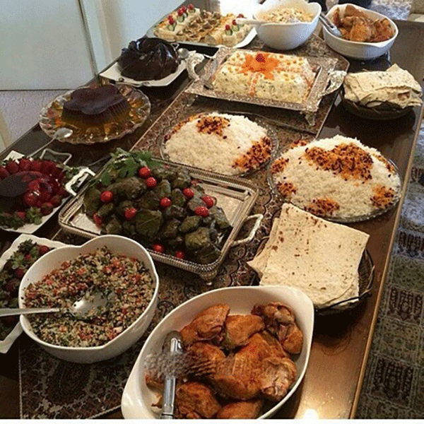 عکس غذا شام
