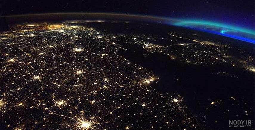 عکس کره زمین شب و روز