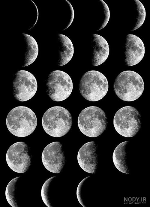 عکس ماه در ۱۴ شب