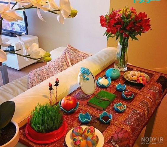سفره هفت سین ساده و شیک سفره هفت سین ساده و شیک