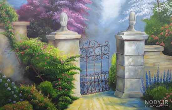 عکس نقاشی طبیعت ساده