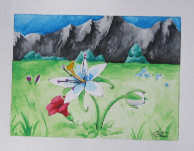 نقاشی ساده رنگی