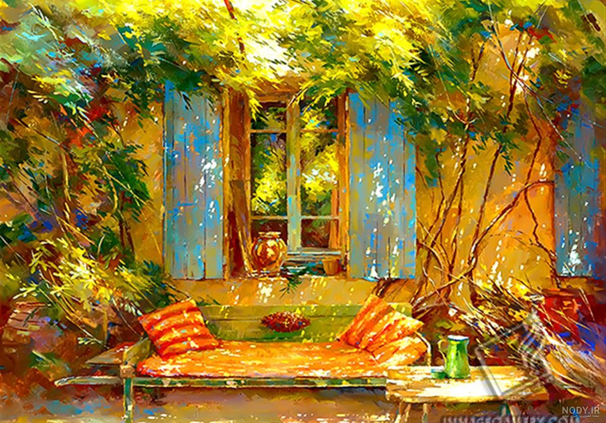 نقاشی سیاه قلم از طبیعت آسان