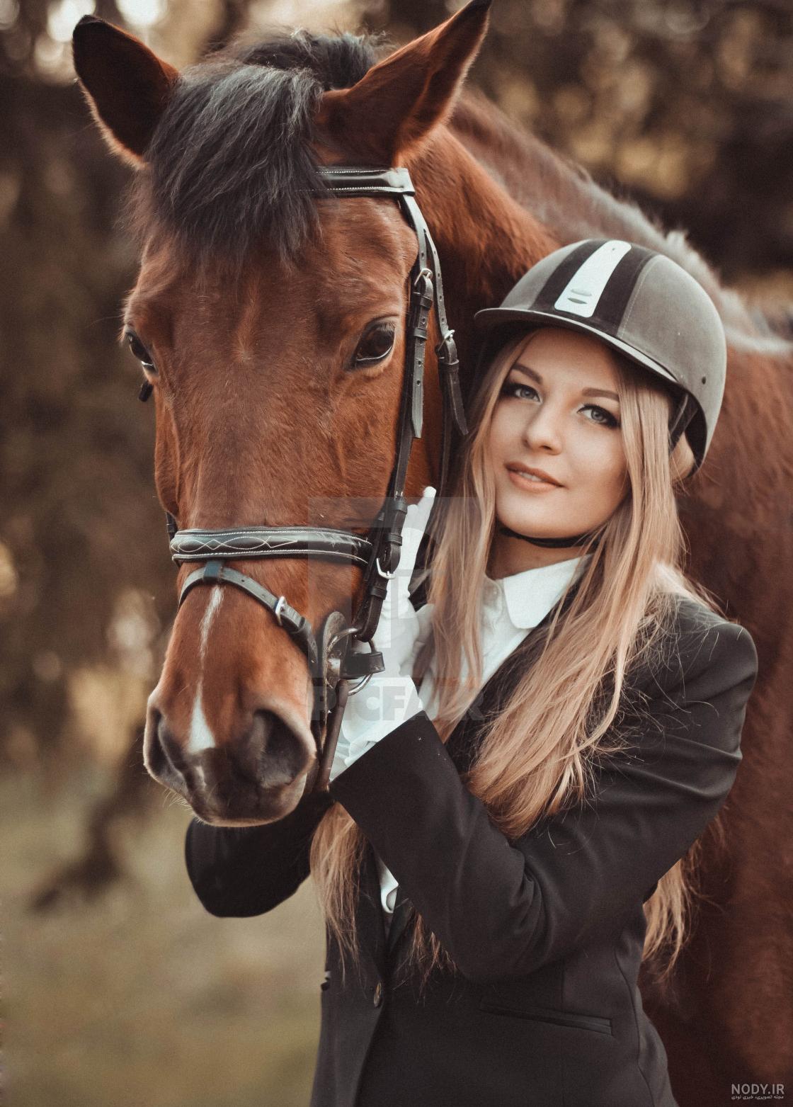 دانلود عکس پروفایل دختر با اسب