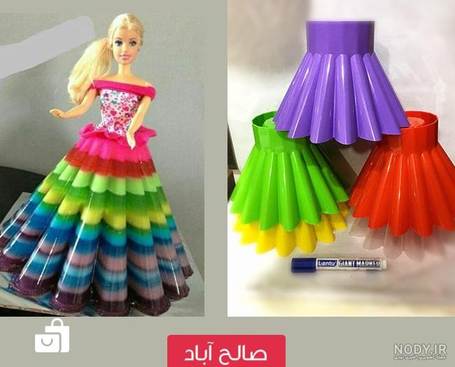 ژله رنگین کمان در بطری نوشابه