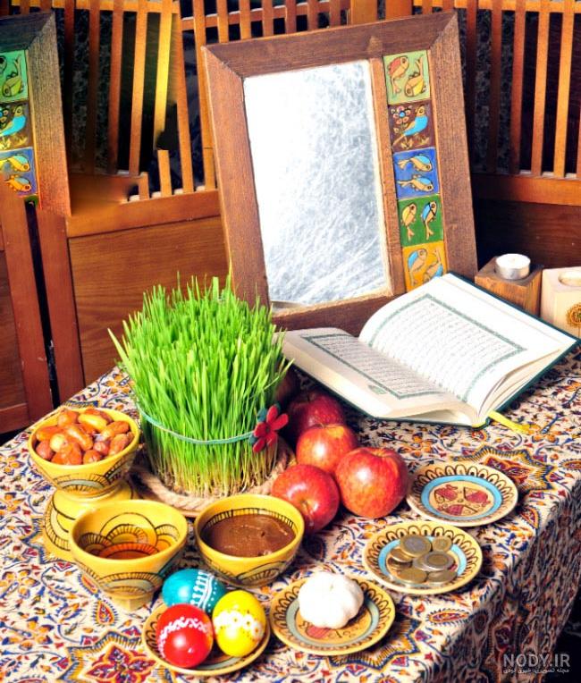 عکس ایده های سفره هفت سین