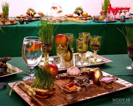 عکس ایده هایی برای سفره هفت سین