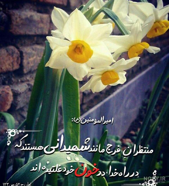 عکس نوشته حدیث در مورد ظهور امام زمان