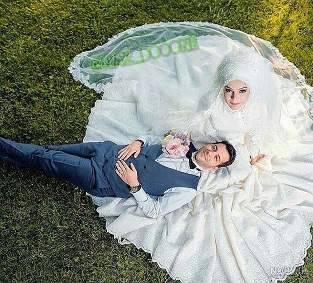 عروس با حجاب زیبا عروس با حجاب زیبا