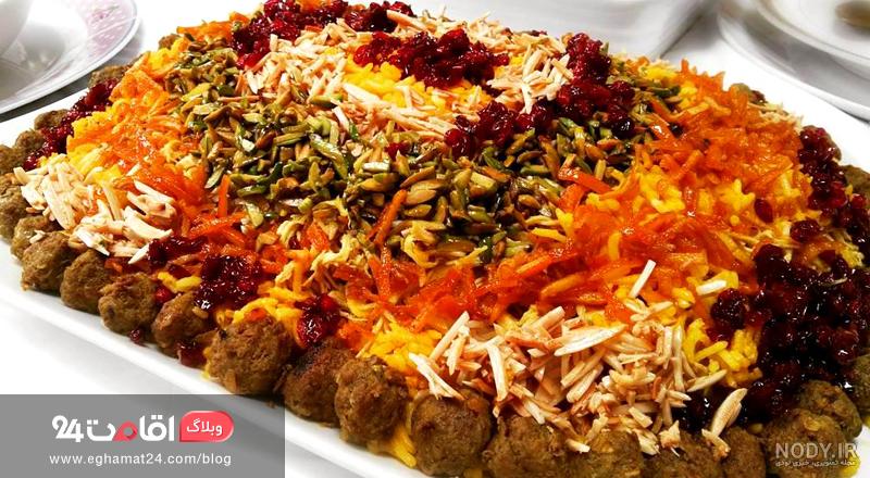 لیست انواع غذاهای ایرانی با برنج