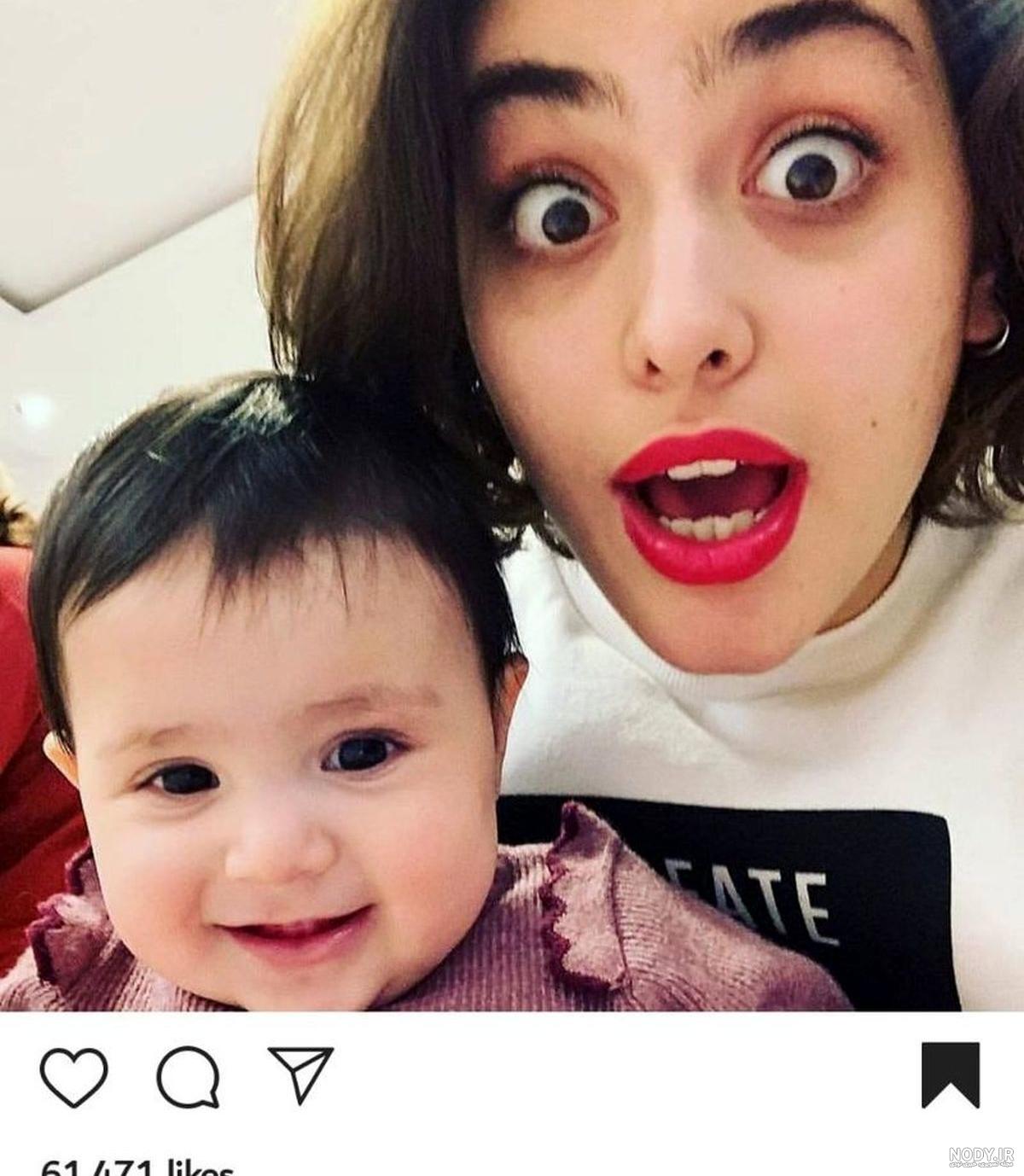 عکس فرزند ریحانه پارسا
