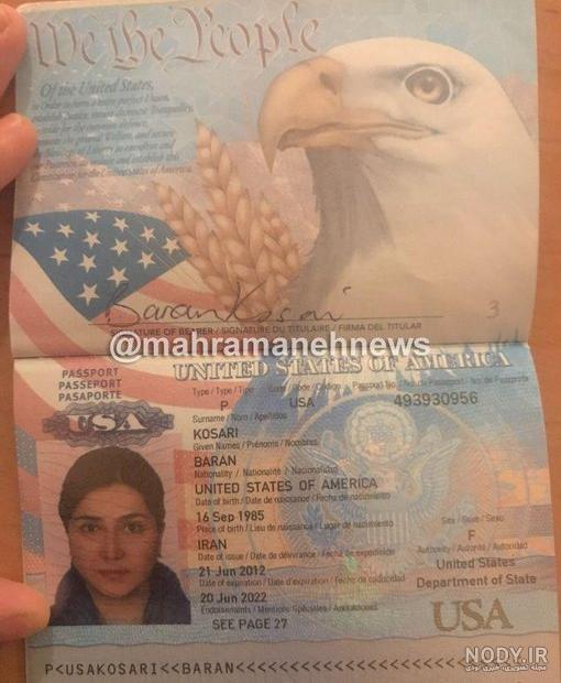 عکس ویزا و پاسپورت