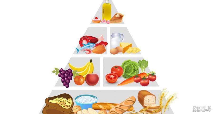 کاردستی غذای سالم و ناسالم