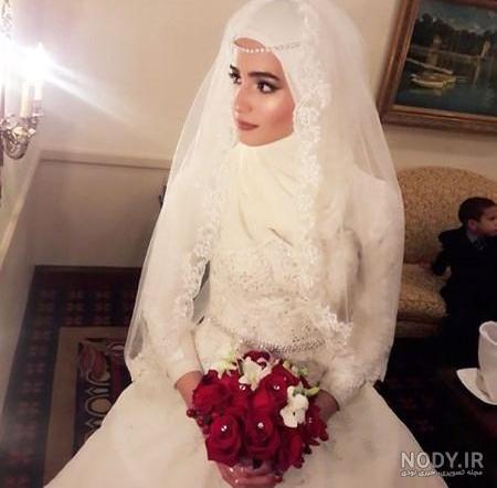 عکس عروس داماد حجاب دار