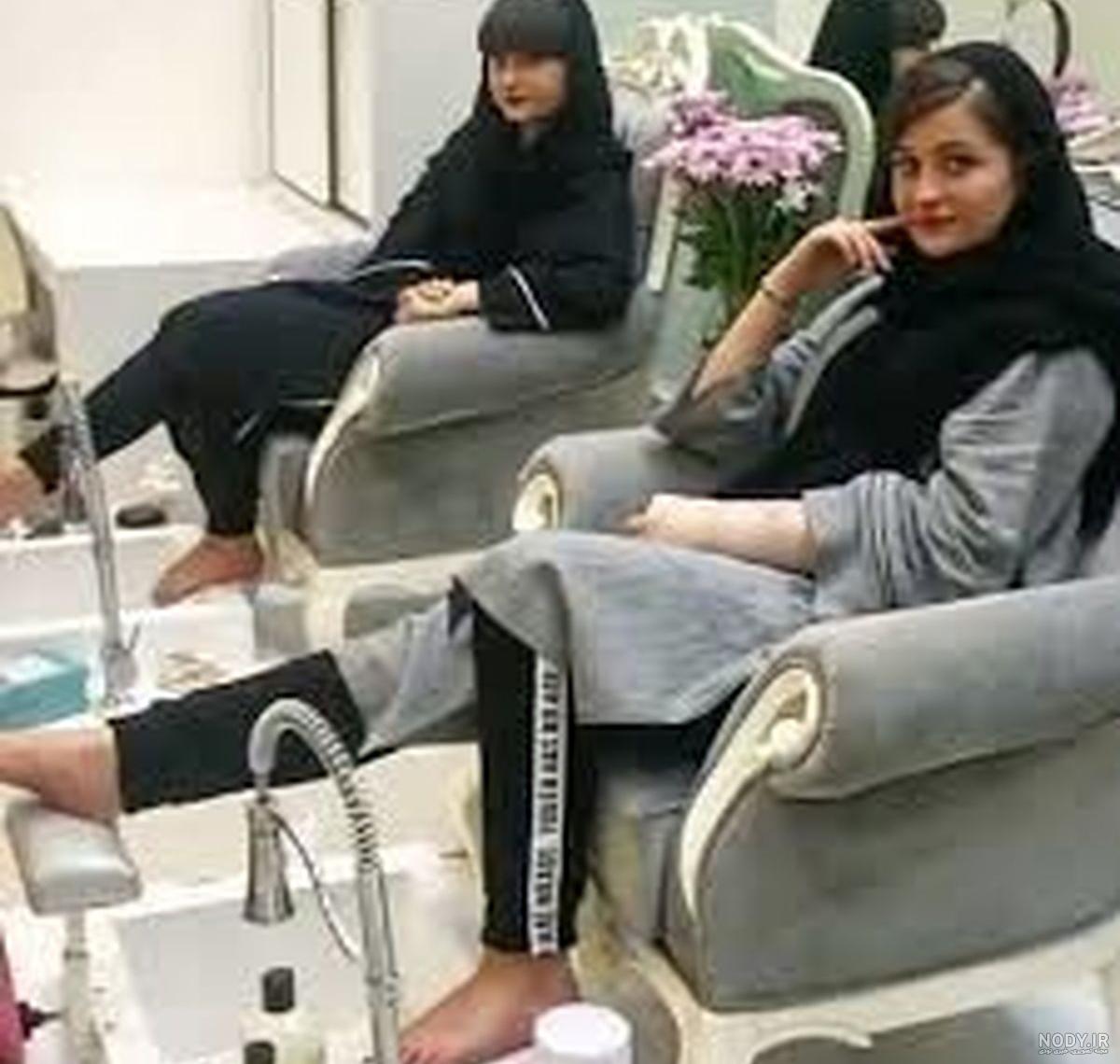 عکس عروسی سارا و نیکا در استخر