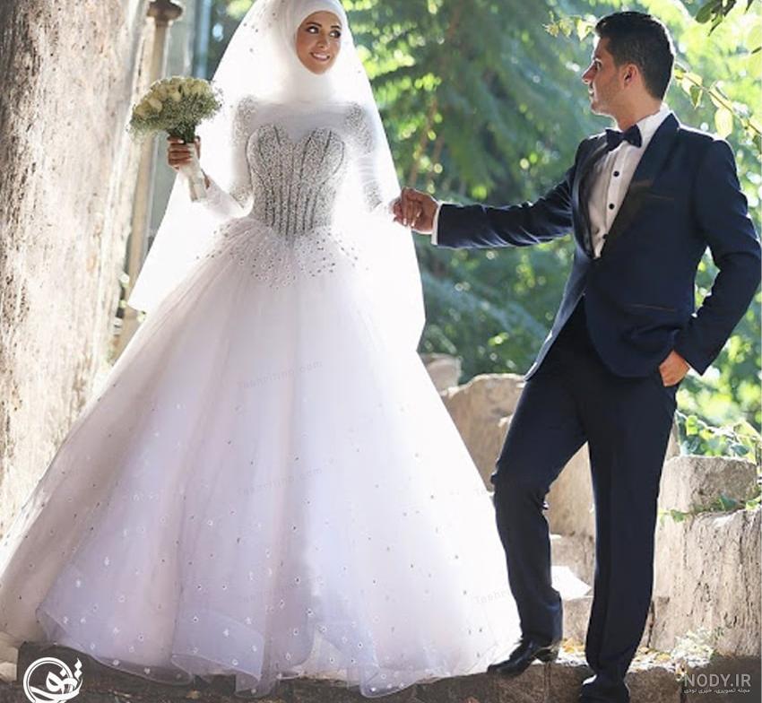 لباس عروس با حجاب ایرانی