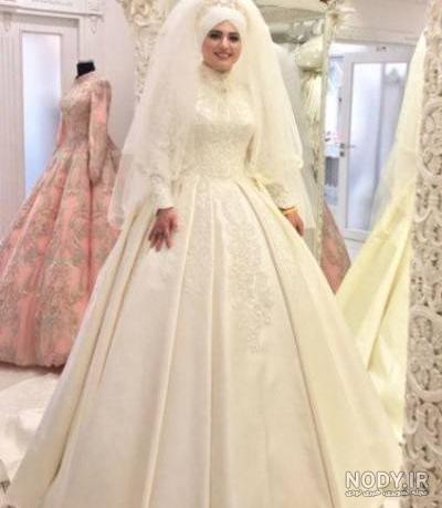 لباس عروس کردی با حجاب